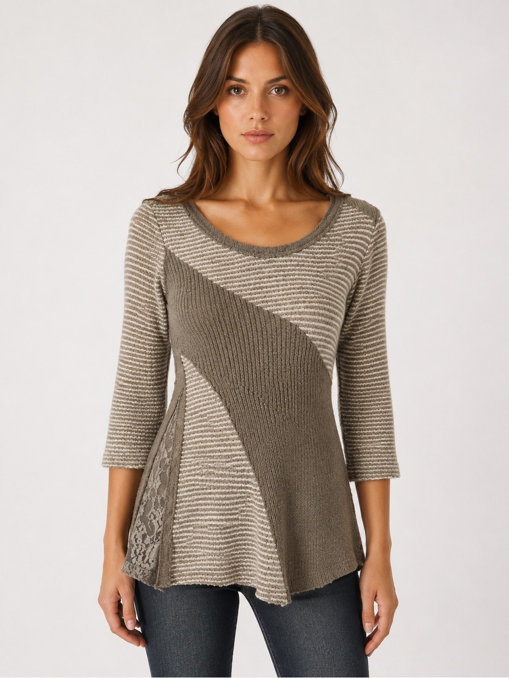 Anthropologie Angel Of The North Leta Knit Lace Sweater Small